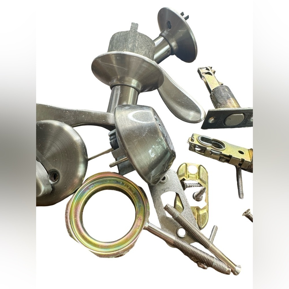 Silver Door Handle & Locks